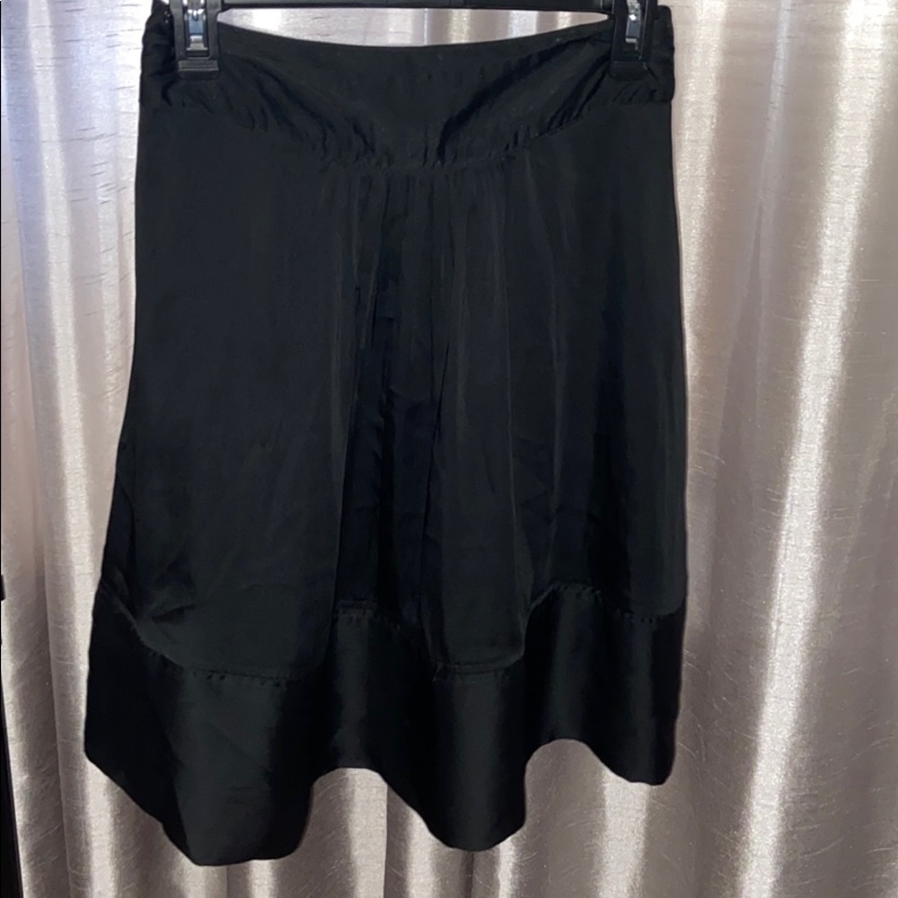 Silky Black Skirt